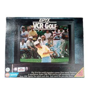 Vintage VCR Golf Board Game Complete ABC Sports PGA VHS EPYX 1980s